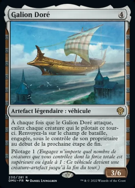 Galion Doré, carte Magic DMU 230 — extension Dominaria Uni