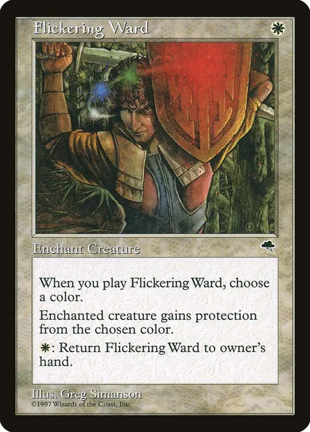 Flickering Ward, Magic card TMP 19 — Tempest set