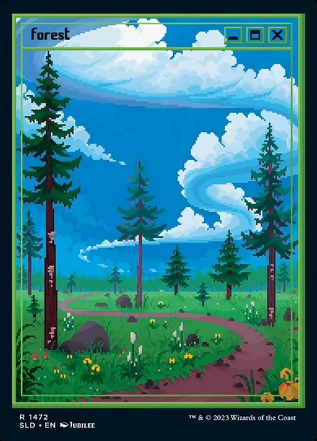 Forêt, carte Magic SLD 1472 — extension Secret Lair Drop