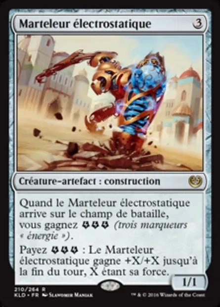 Marteleur électrostatique, carte Magic KLD 210 — extension Kaladesh