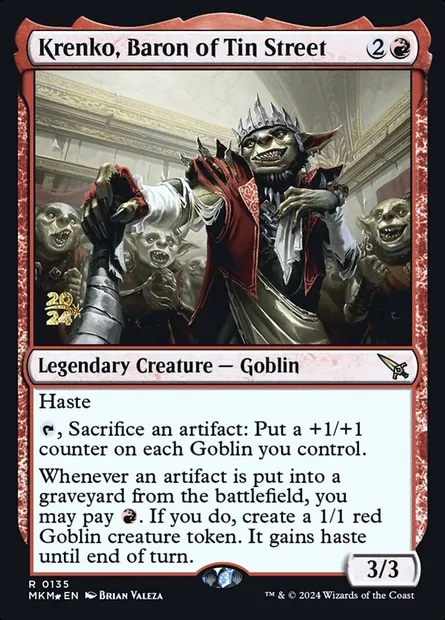 Krenko, magnat de la rue d'étain, carte Magic PMKM 135s — extension Murders at Karlov Manor Promos