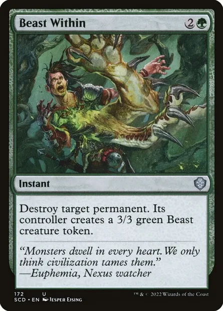 Beast Within, Magic card SCD 172 — Starter Commander Decks set