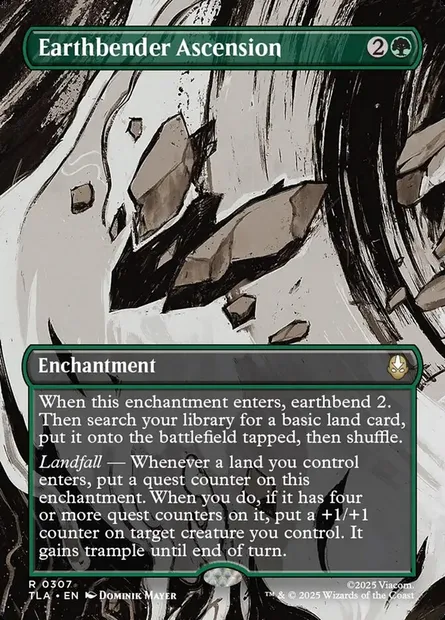 Earthbender Ascension, Magic card TLA 307 — Avatar: The Last Airbender set