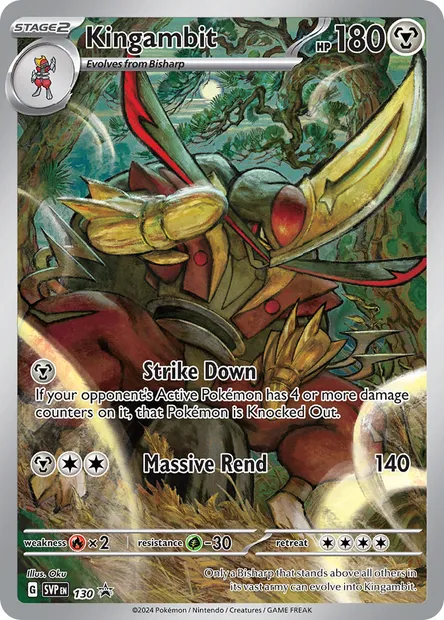 Kingambit, Pokémon card PR-SV 130 — SVP Black Star Promos set