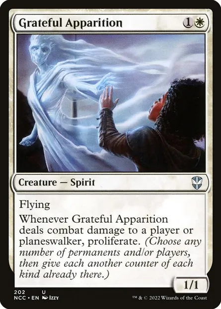 Grateful Apparition, Magic card NCC 202 — New Capenna Commander set