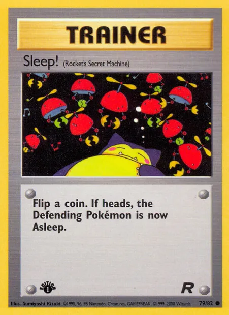 Sleep!, Pokémon card TR 79 — Team Rocket set