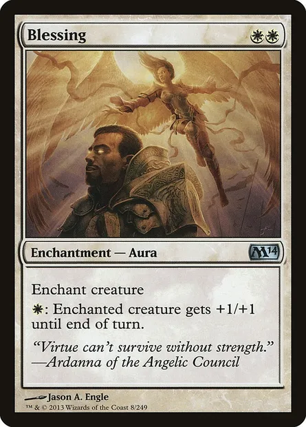 Blessing, Magic card M14 8 — Magic 2014 set