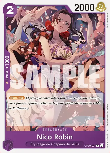 Nico Robin, carte One Piece OP09-071 — extension LES NOUVEAUX EMPEREURS