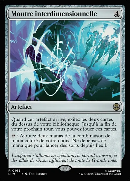 Montre interdimensionnelle, carte Magic SPM 165 — extension Marvel's Spider-Man