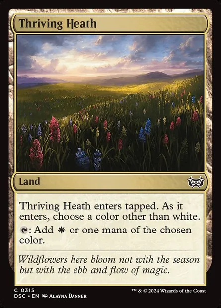 Thriving Heath, Magic card DSC 315 — Duskmourn: House of Horror Commander set