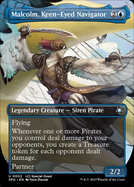 Malcolm, Keen-Eyed Navigator, Magic card SPG 2 — Special Guests set