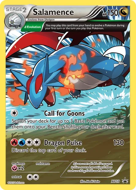 Salamence, Pokémon card XY 59 — XY Black Star Promos set