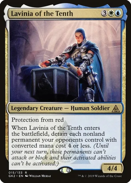 Lavinia of the Tenth, Magic card GK2 15 — RNA Guild Kit set