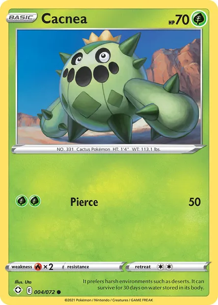 Cacnea, Pokémon card SHF 4 — Shining Fates set
