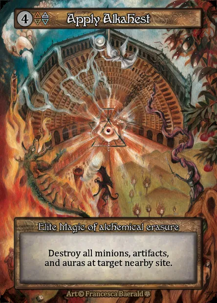 Apply Alkahest, Sorcery card GOT 210 — Gothic set