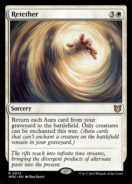 Rattachement, carte Magic WOC 72 — extension Wilds of Eldraine Commander