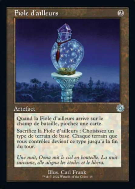 Fiole d'ailleurs, carte Magic BRR 15 — extension The Brothers' War Retro Artifacts