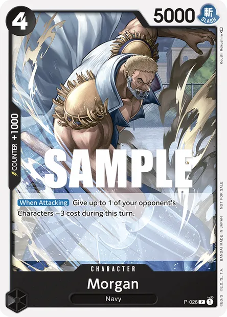 Morgan, carte One Piece P-026 — extension Carte promo