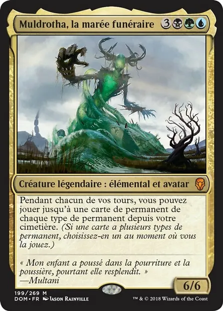 Muldrotha, la marée funéraire, carte Magic DOM 199 — extension Dominaria