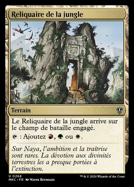 Reliquaire de la jungle, carte Magic MKC 268 — extension Murders at Karlov Manor Commander
