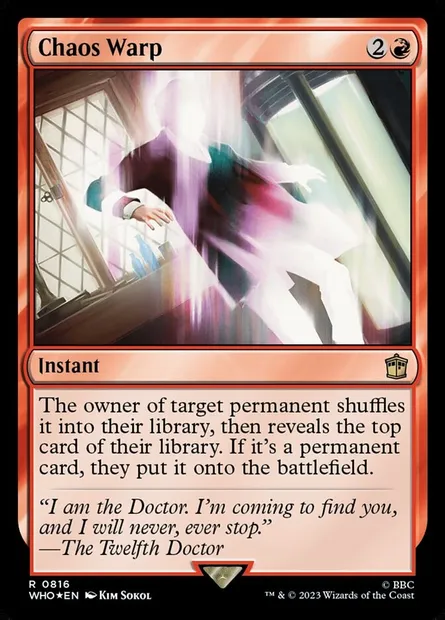 Chaos Warp, Magic card WHO 816 — Doctor Who set