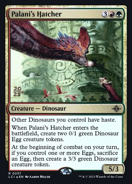 Palani's Hatcher, Magic card PLCI 237s — The Lost Caverns of Ixalan Promos set