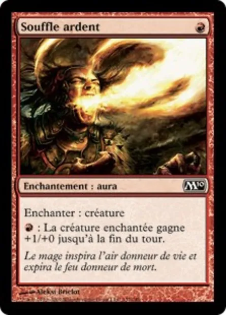 Souffle ardent, carte Magic M10 137 — extension Magic 2010