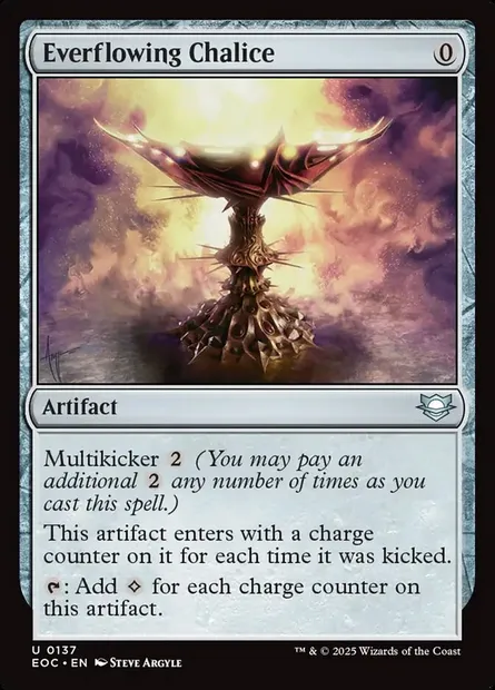 Everflowing Chalice, Magic card EOC 137 — Edge of Eternities Commander set