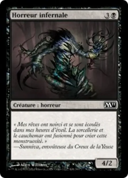 Horreur infernale, carte Magic M11 108 — extension Magic 2011