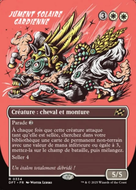 Jument solaire gardienne, carte Magic DFT 334 — extension Aetherdrift