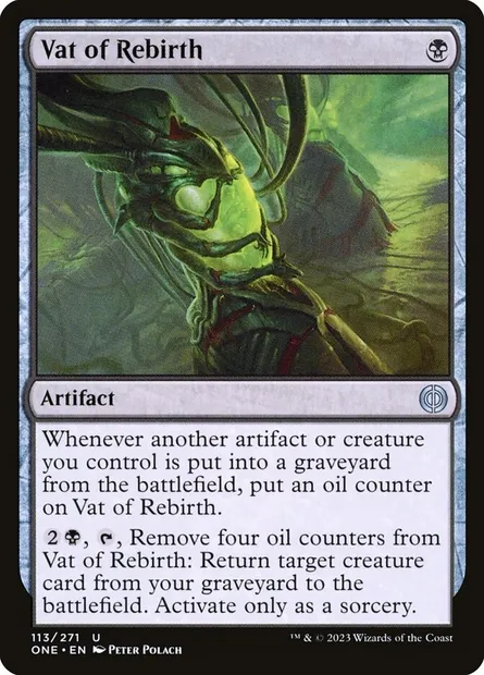 Vat of Rebirth, Magic card ONE 113 — Phyrexia: All Will Be One set