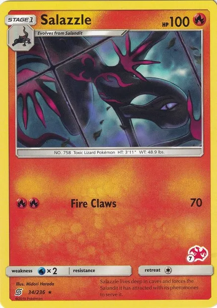 Malamandre, carte Pokémon BA20 034c-7 — extension Battle Academy 2020