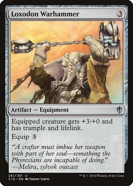 Loxodon Warhammer, Magic card C16 261 — Commander 2016 set