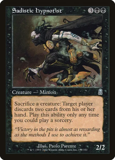 Sadistic Hypnotist, Magic card ODY 159 — Odyssey set