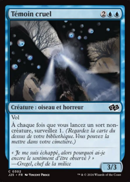 Témoin cruel, carte Magic J25 302 — extension Foundations Jumpstart