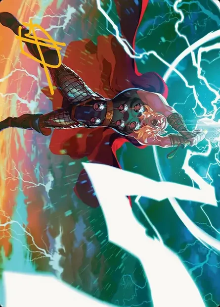 Lightning Strike // Lightning Strike, carte Magic AMSH 11 — extension Marvel Super Heroes Art Series