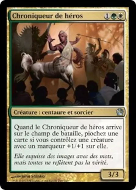 Chroniqueur de héros, carte Magic THS 190 — extension Theros