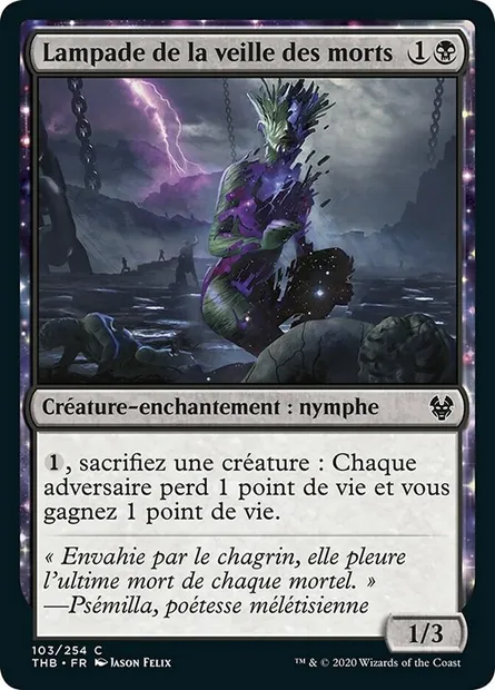 Lampade de la veille des morts, carte Magic THB 103 — extension Theros Beyond Death