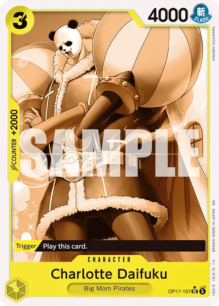 Charlotte Daifuku, One Piece card OP17-107 — THE WORLD’S STRONGEST WARRIORS set