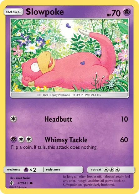 Slowpoke, Pokémon card GRI 48 — Guardians Rising set