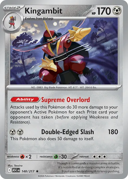 Kingambit, Pokémon card ASC 148 — Ascended Heroes set