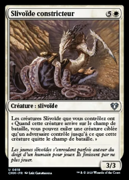 Slivoïde constricteur, carte Magic CMM 818 — extension Commander Masters