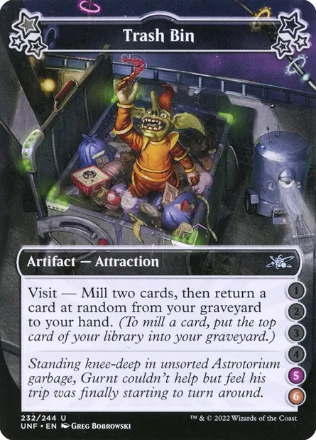 Trash Bin, Magic card UNF 232d — Unfinity set