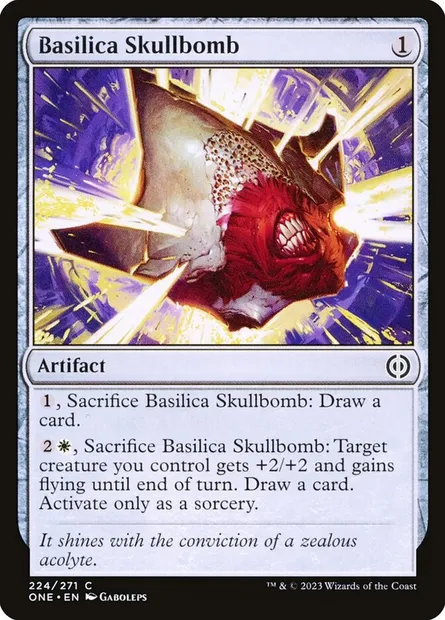 Basilica Skullbomb, Magic card ONE 224 — Phyrexia: All Will Be One set