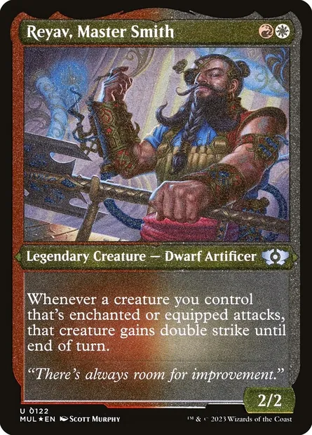Reyav, Master Smith, Magic card MUL 122 — Multiverse Legends set