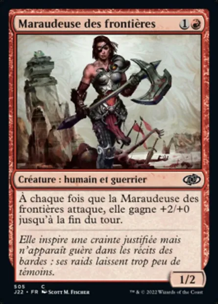Maraudeuse des frontières, carte Magic J22 505 — extension Jumpstart 2022
