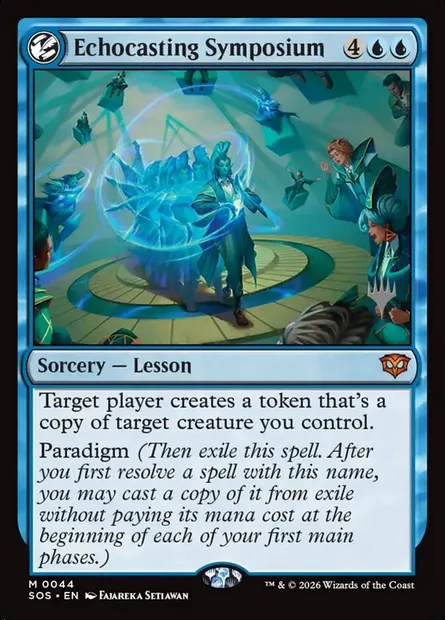 Echocasting Symposium, Magic card PSOS 44p — Secrets of Strixhaven Promos set