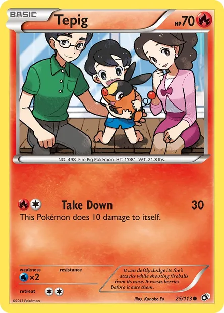 Tepig, Pokémon card LTR 25 — Legendary Treasures set