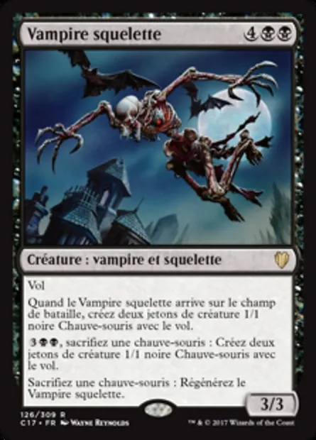 Vampire squelette, carte Magic C17 126 — extension Commander 2017