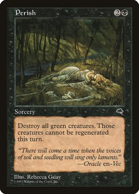 Perish, Magic card TMP 147 — Tempest set
